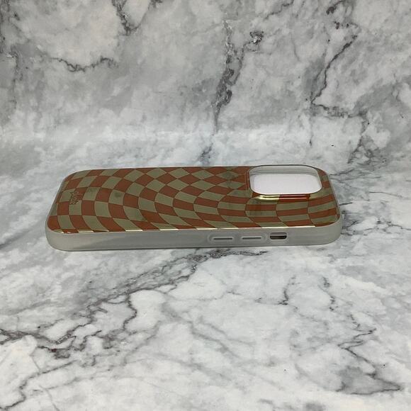 Sonix Checkmate Gold Brown MagSafe for iPhone 14 Pro Case Drop Tested D18-3 - Picture 4 of 8